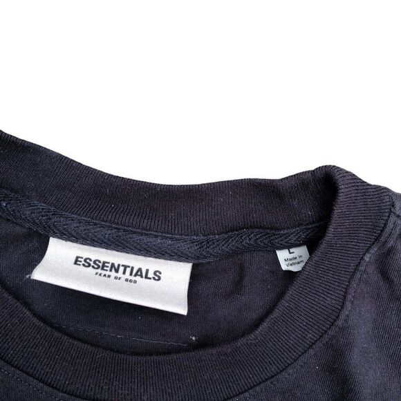 Essentials T Shirt Navy Blue Large - Picture 4 of 4